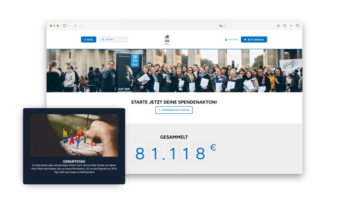IJM - Spendenaktion Geburtstag
