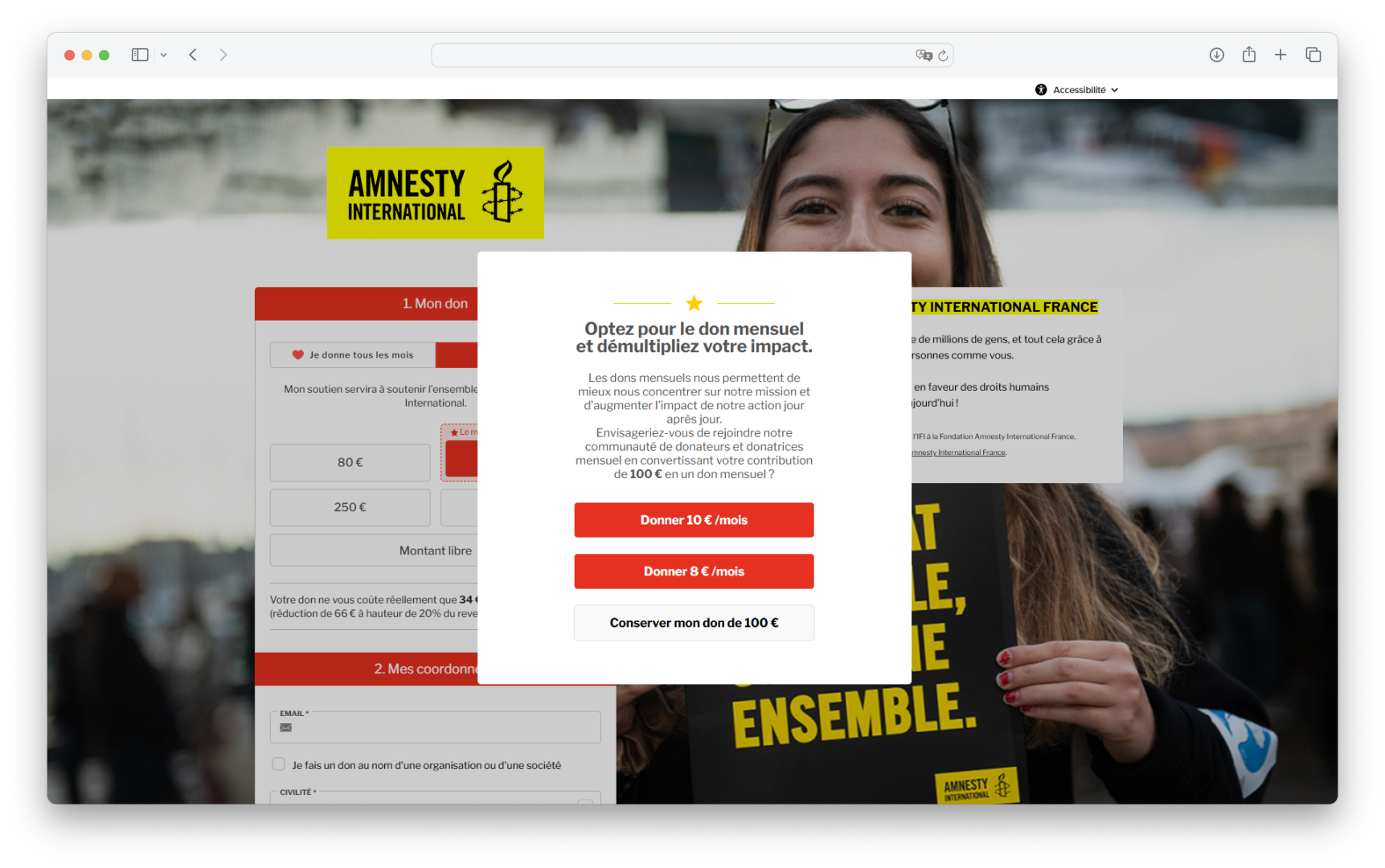 Mockup - Amnesty International
