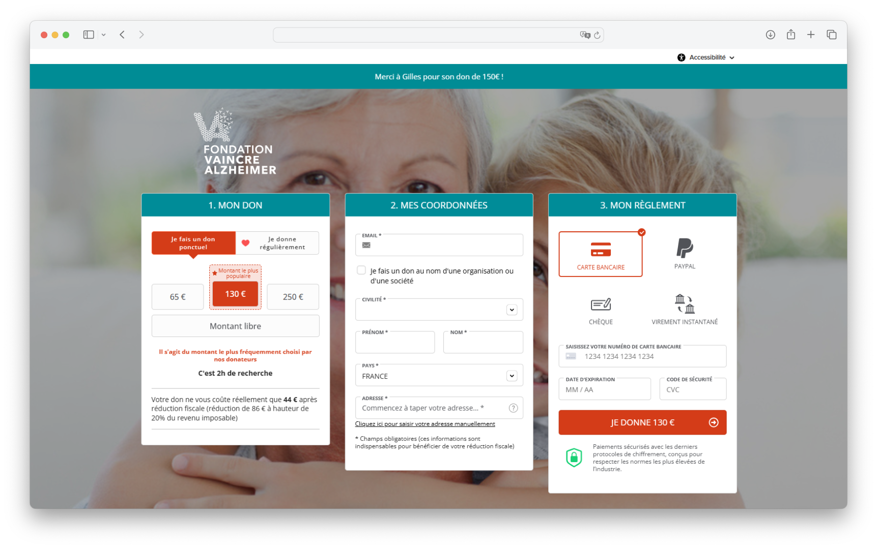 Mockup - Fondation Vaincre Alzheimer