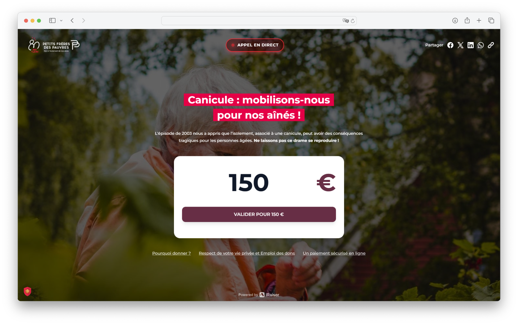 formulaire de don - Petits freres des pauvres