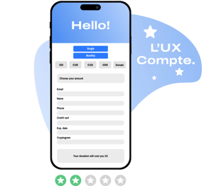 dons en ligne UX